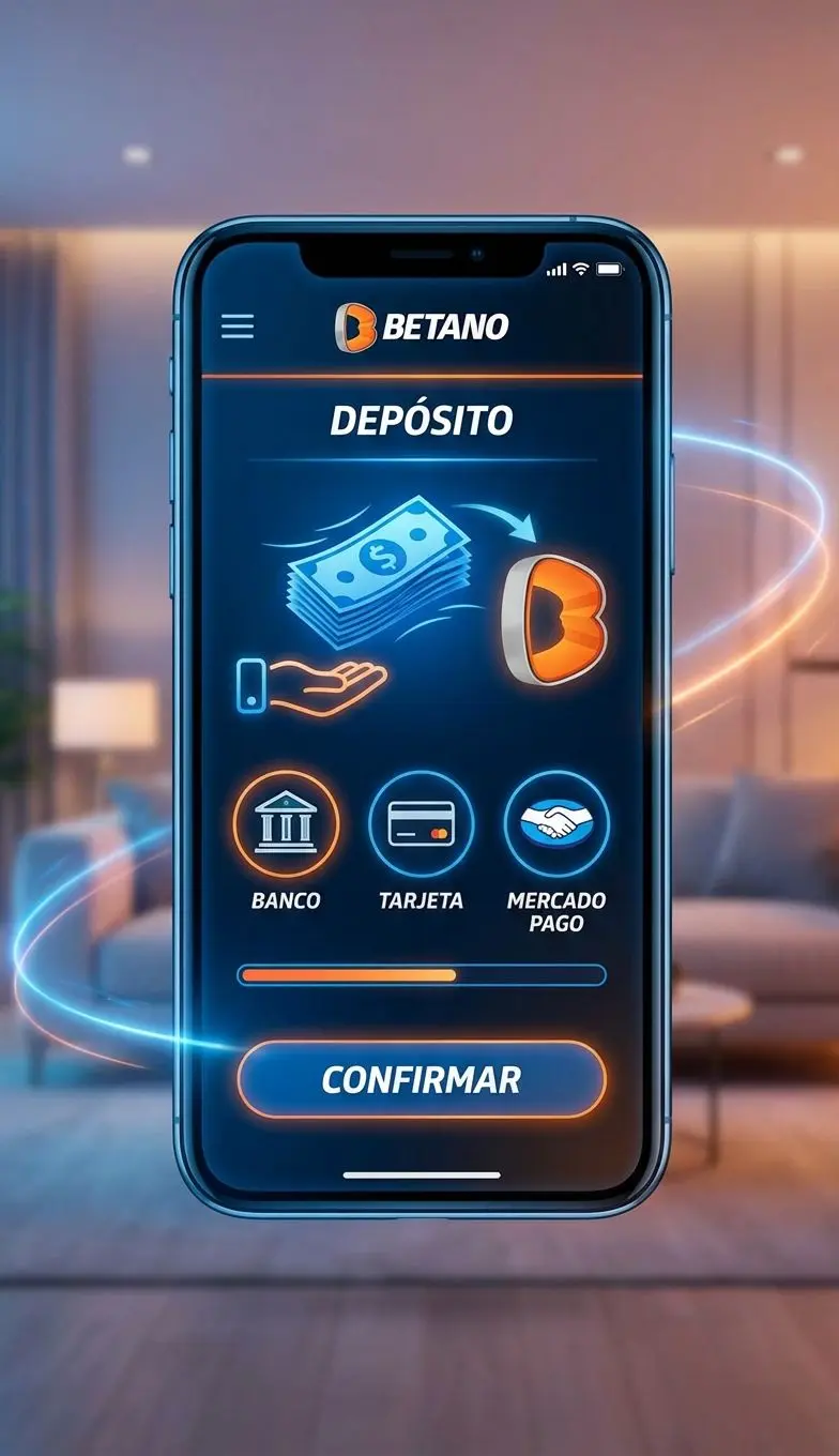 Depósito de pesos argentinos en la app Betano con métodos locales y digitales